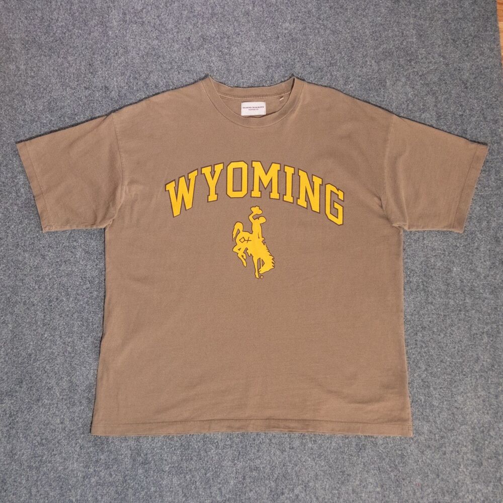 Diamond Cross Ranch Wyoming T-Shirt XL Brown Cowboy Horse Rodeo Jackson Hole
